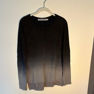 Michael Stars Black to Gray Gradient Sweater